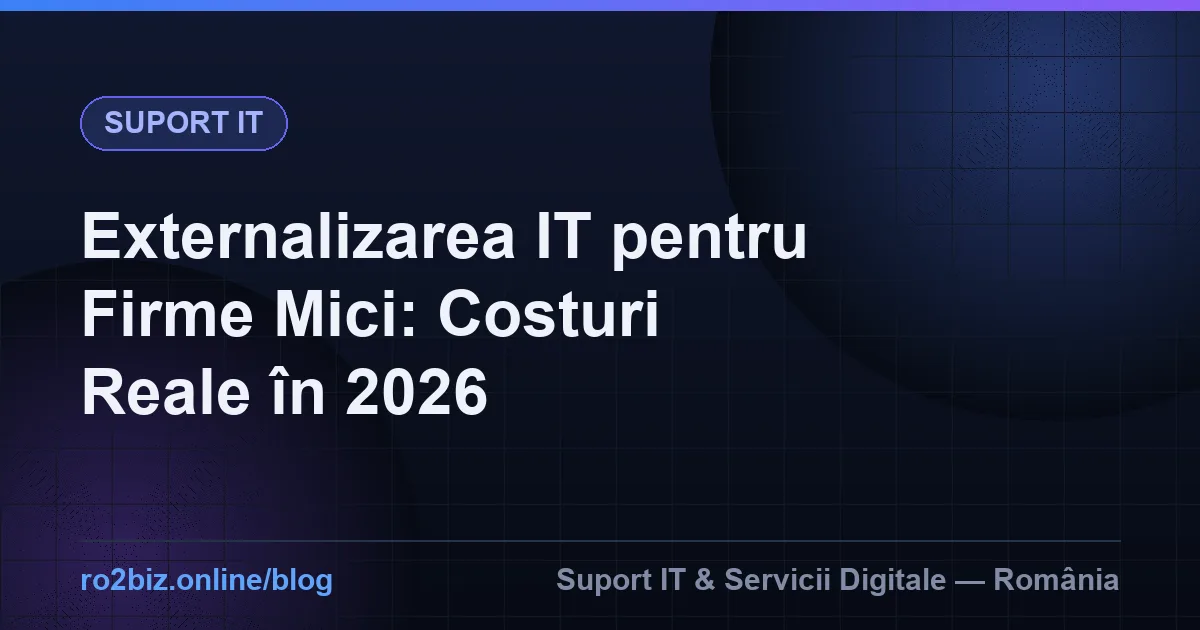 Externalizarea IT pentru Firme Mici: Cât Costă și Când Merită