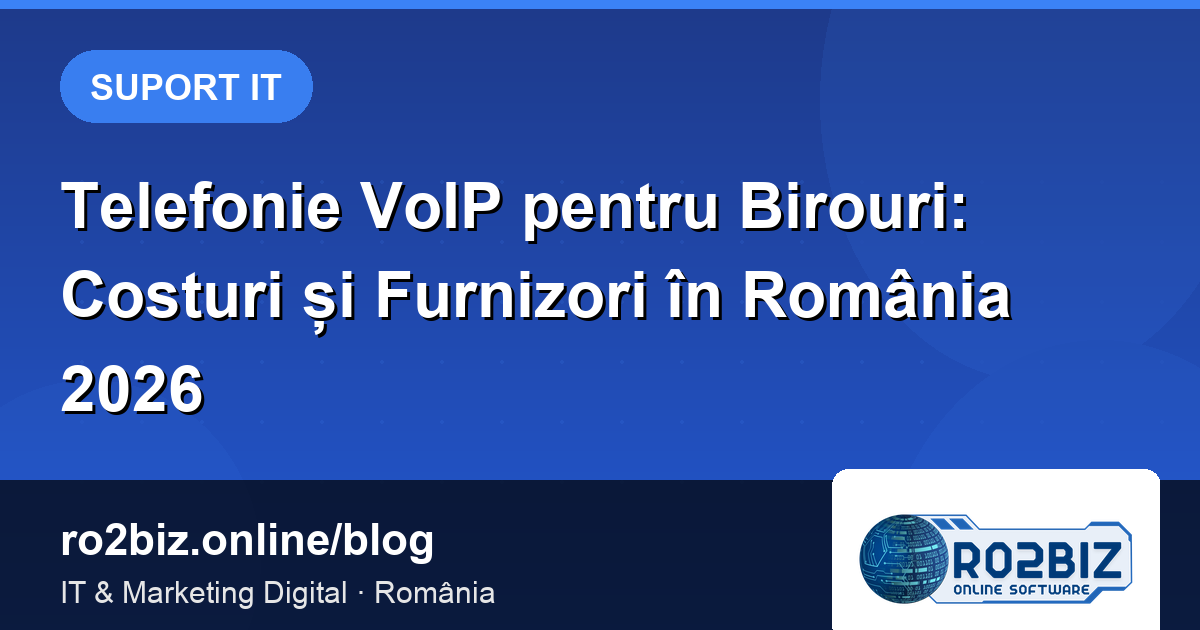 Telefonie VoIP pentru Birouri: Costuri și Furnizori în România 2026