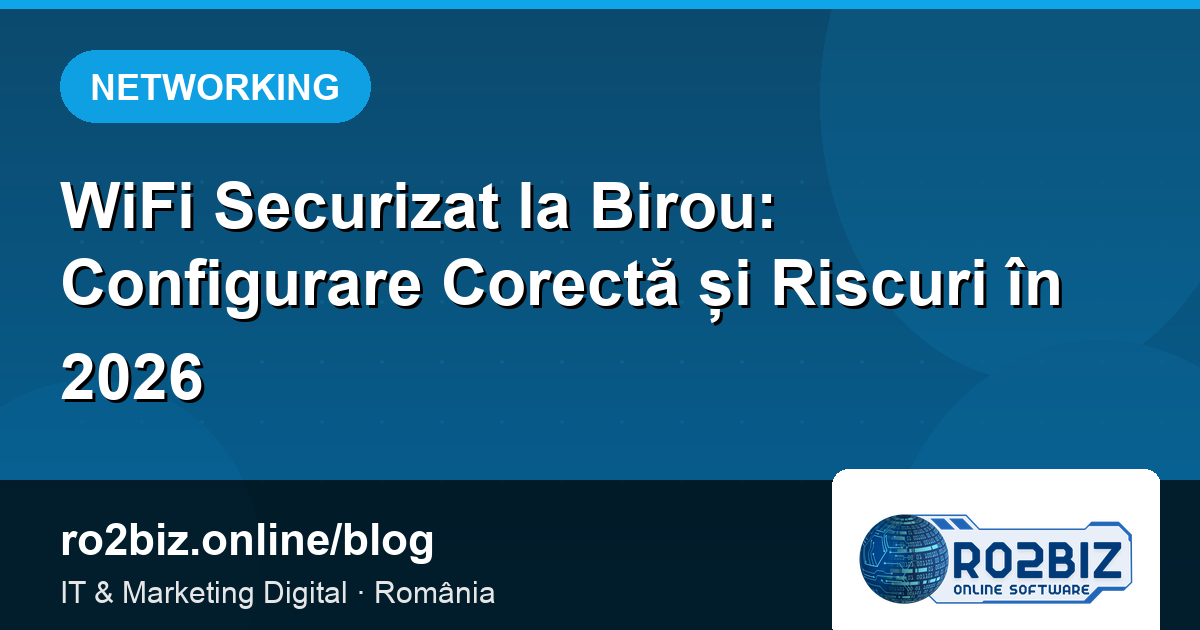 WiFi Securizat la Birou: Configurare Corectă și Riscuri în 2026